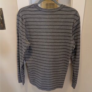 Falls Creek Gray Striped Long Sleeve Tee